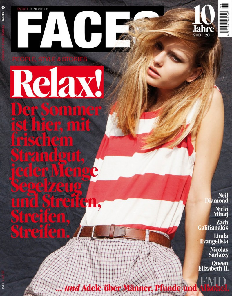 Nathallia Krauchanka featured on the FACES Magazine cover from June 2011