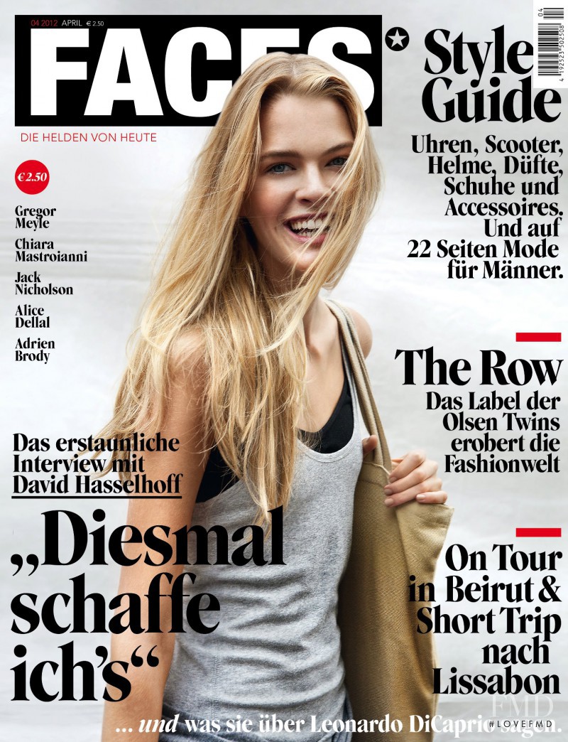  featured on the FACES Magazine cover from April 2012