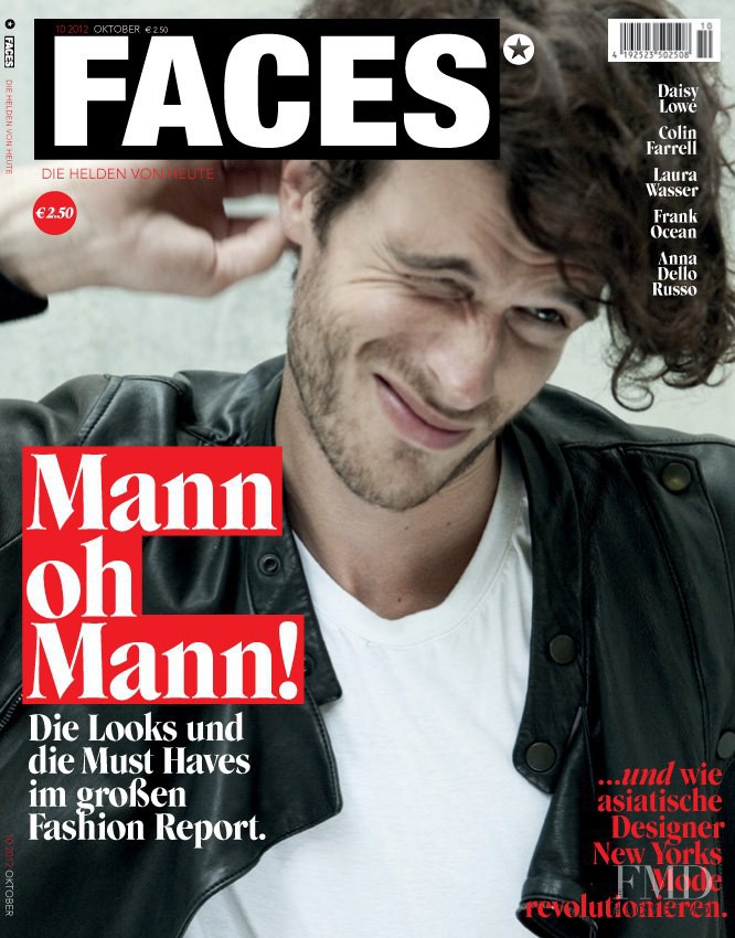 Ivan Olita featured on the FACES Magazine cover from October 2012