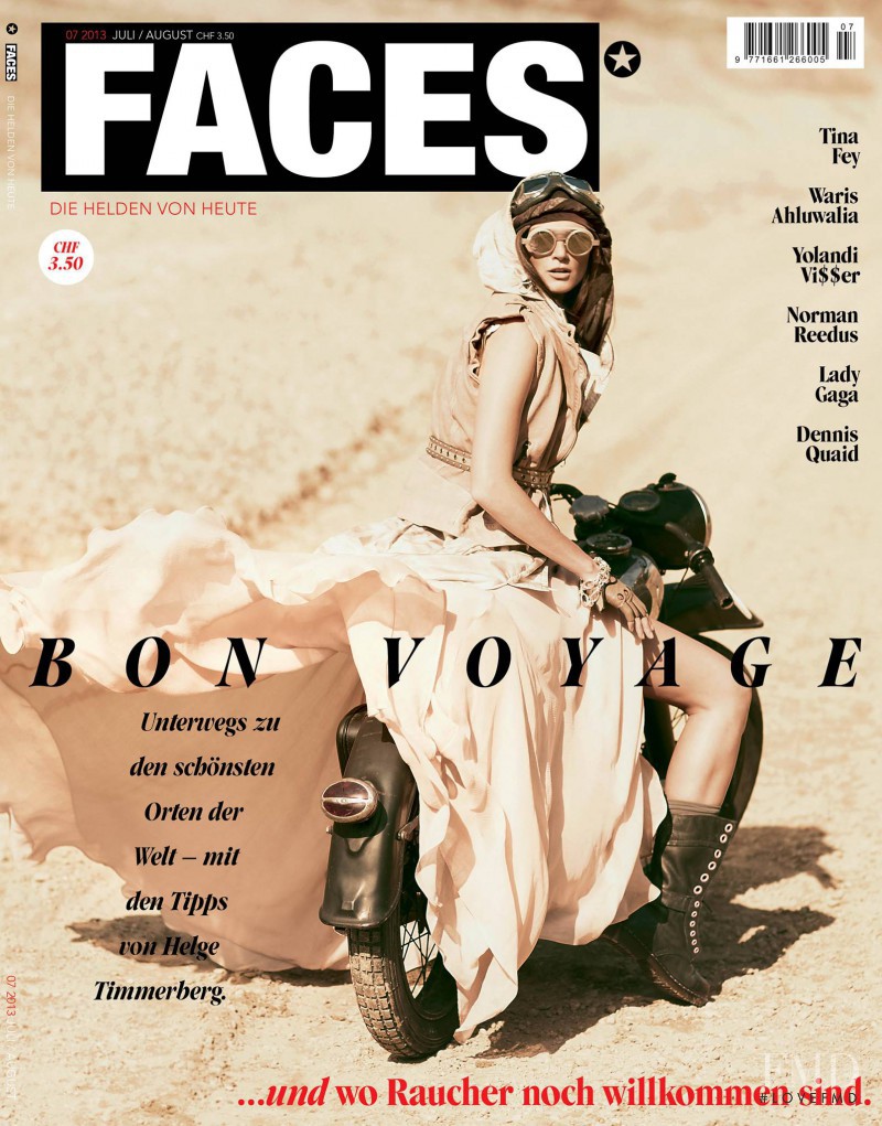Alexa Corlett featured on the FACES Magazine cover from July 2013