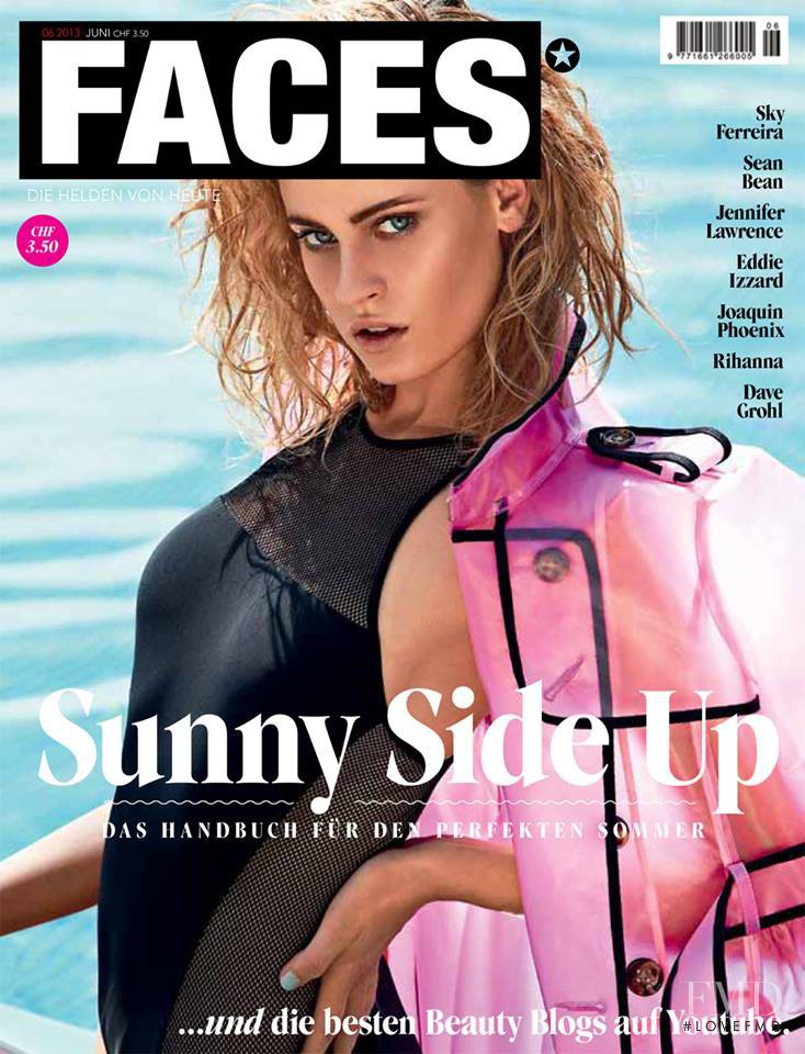 Paulina Heiler featured on the FACES Magazine cover from June 2013