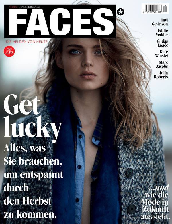 Svea Kloosterhof featured on the FACES Magazine cover from November 2013