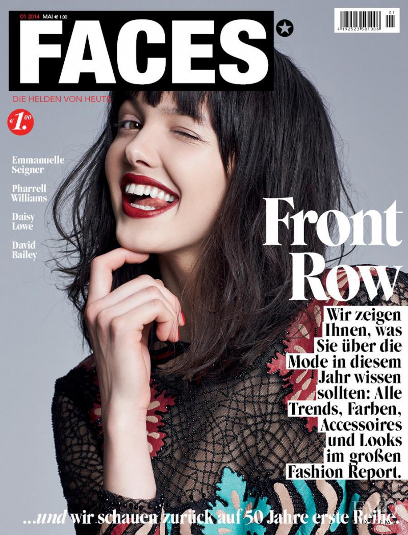 Marta Przybylska featured on the FACES Magazine cover from May 2014