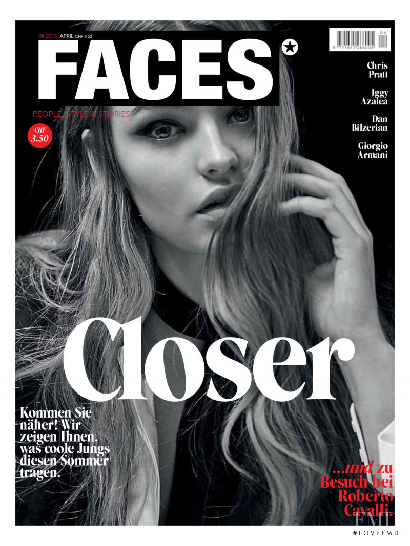 Roosmarijn de Kok featured on the FACES Magazine cover from April 2015