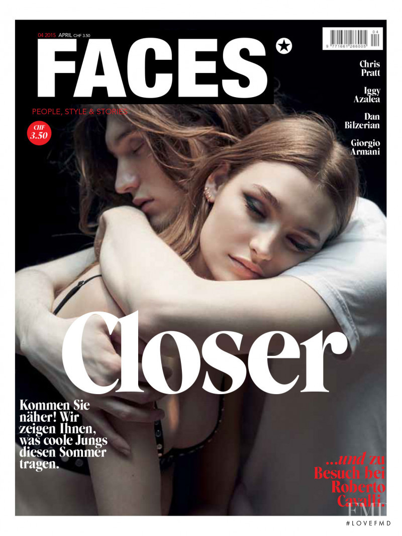 Roosmarijn de Kok featured on the FACES Magazine cover from April 2015