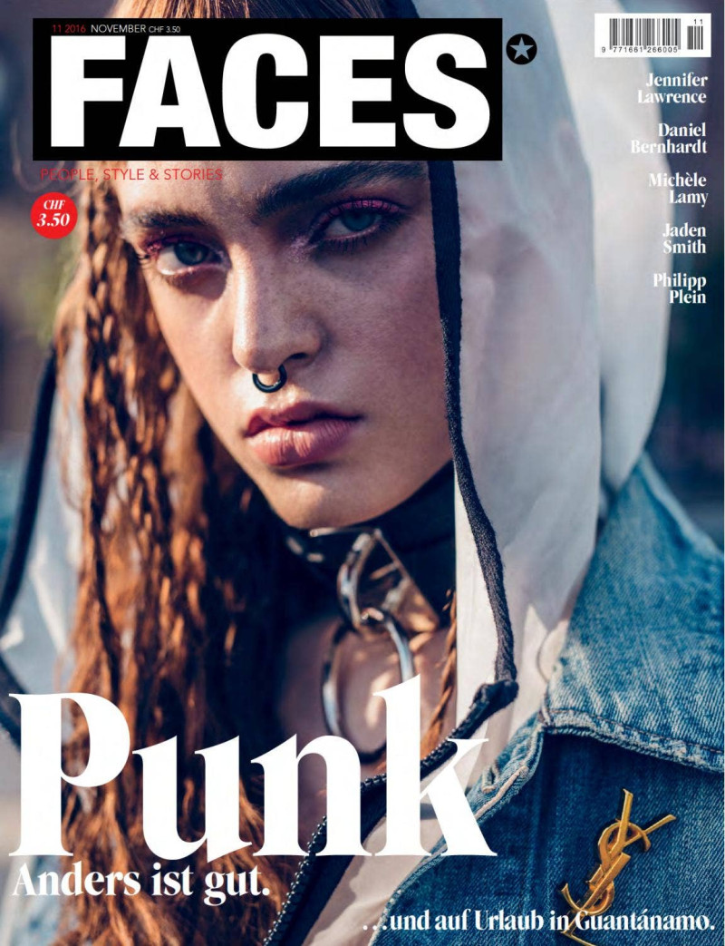 Risa Bellak featured on the FACES Magazine cover from November 2016