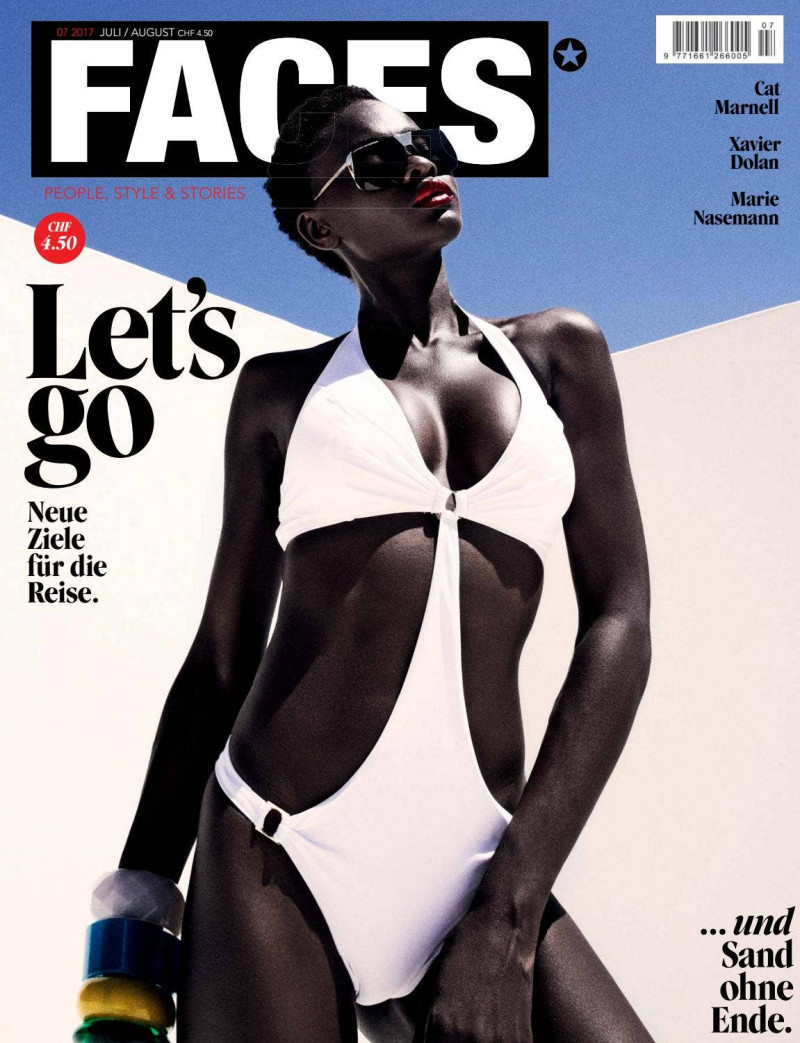 Adeola Ariyo featured on the FACES Magazine cover from July 2017