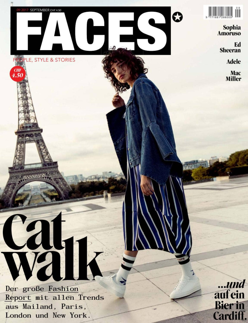 Kathie Lam featured on the FACES Magazine cover from September 2017