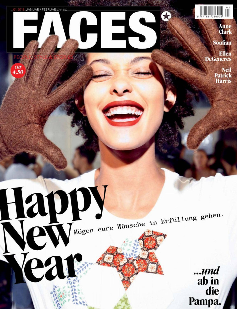Samile Bermannelli featured on the FACES Magazine cover from January 2018