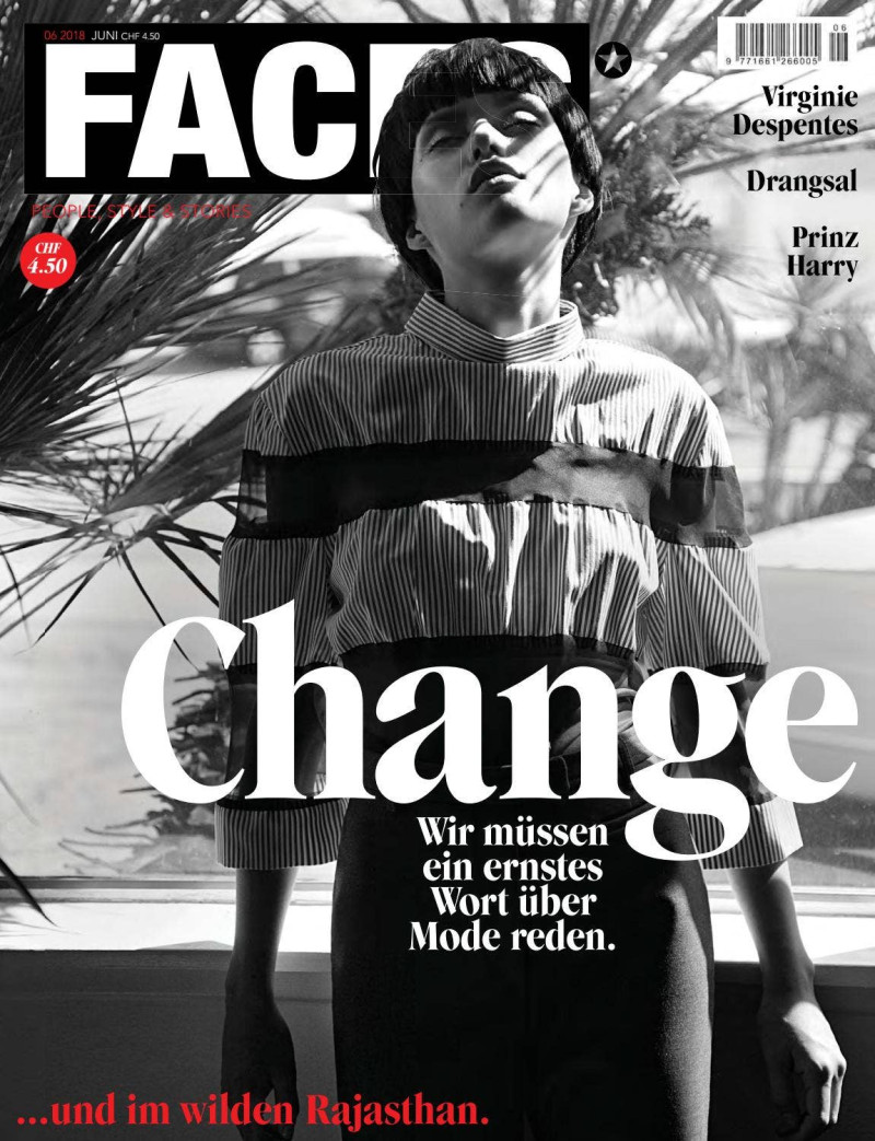 Judy Sabin featured on the FACES Magazine cover from June 2018