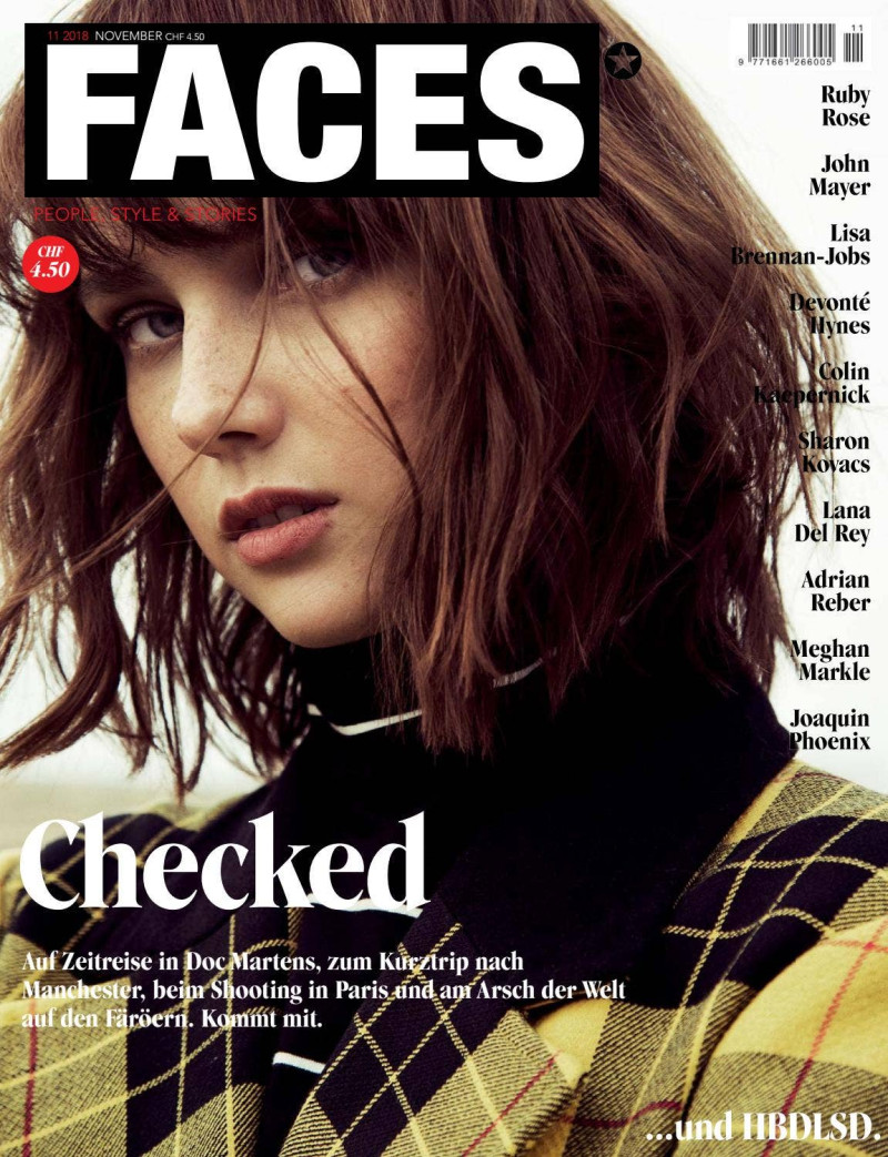 Andy Andenok featured on the FACES Magazine cover from November 2018
