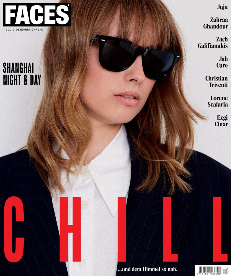Cosma featured on the FACES Magazine cover from December 2019