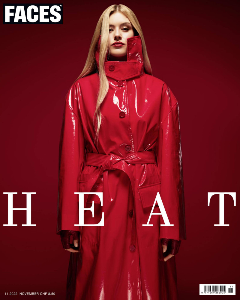 Anja Siegrist featured on the FACES Magazine cover from November 2022