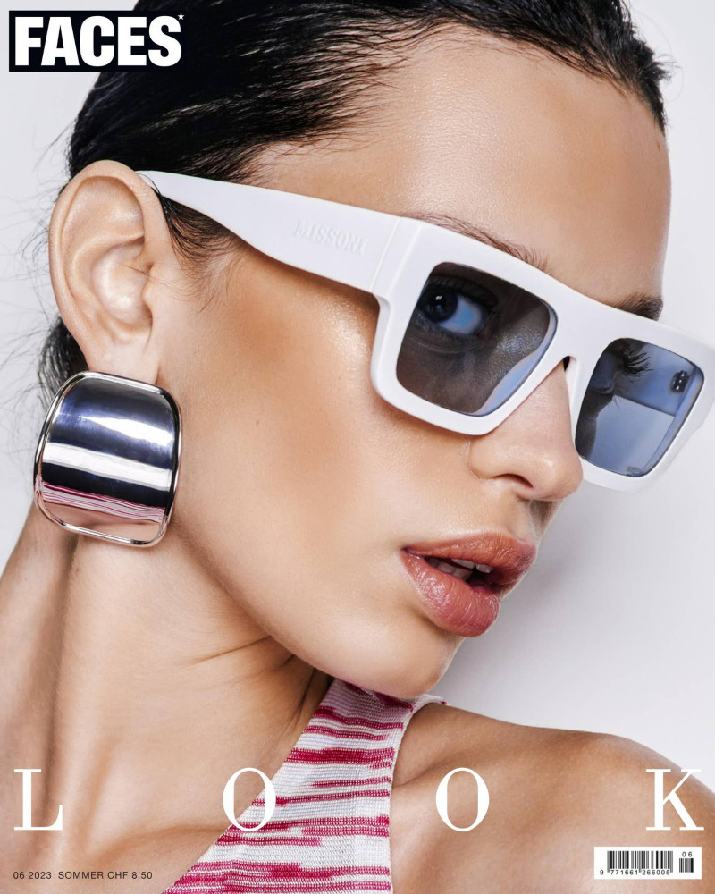 Maria Keidj featured on the FACES Magazine cover from June 2023