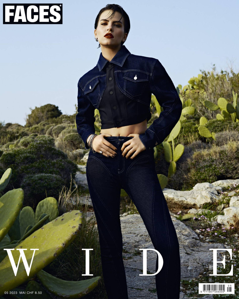 Daria Cherdantseva featured on the FACES Magazine cover from May 2023