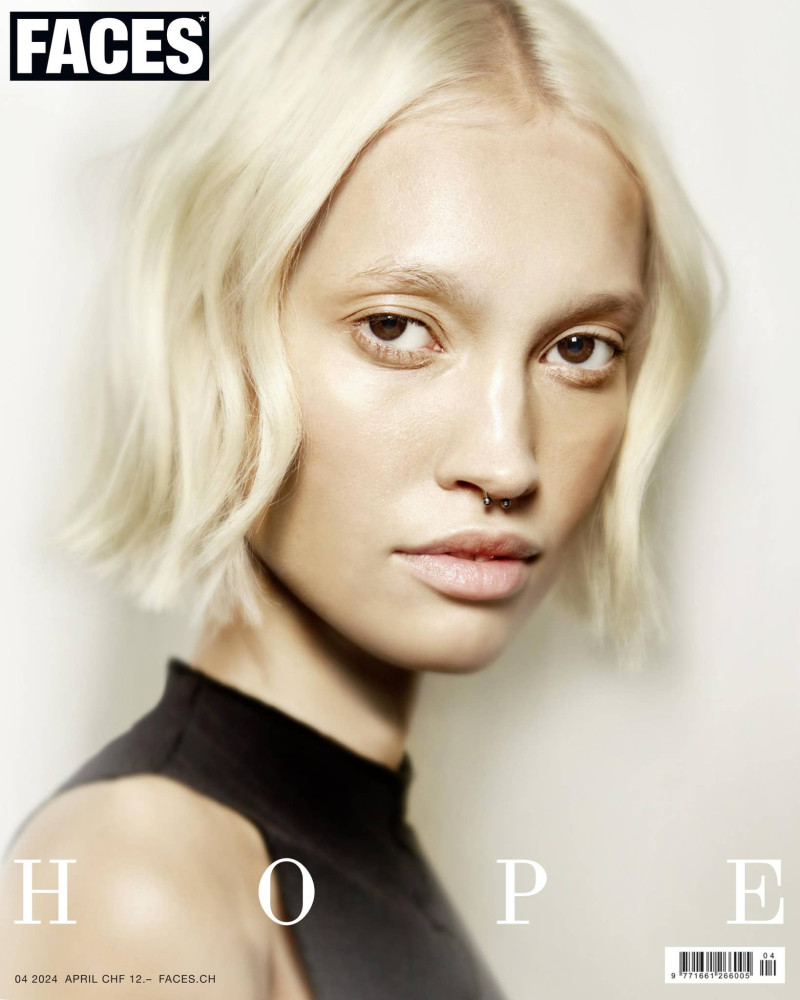 Patricia Zajacova featured on the FACES Magazine cover from April 2024