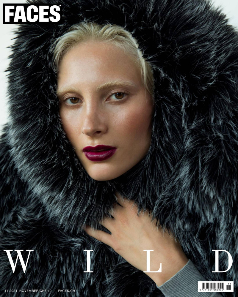 Jasmin Beyr featured on the FACES Magazine cover from November 2024