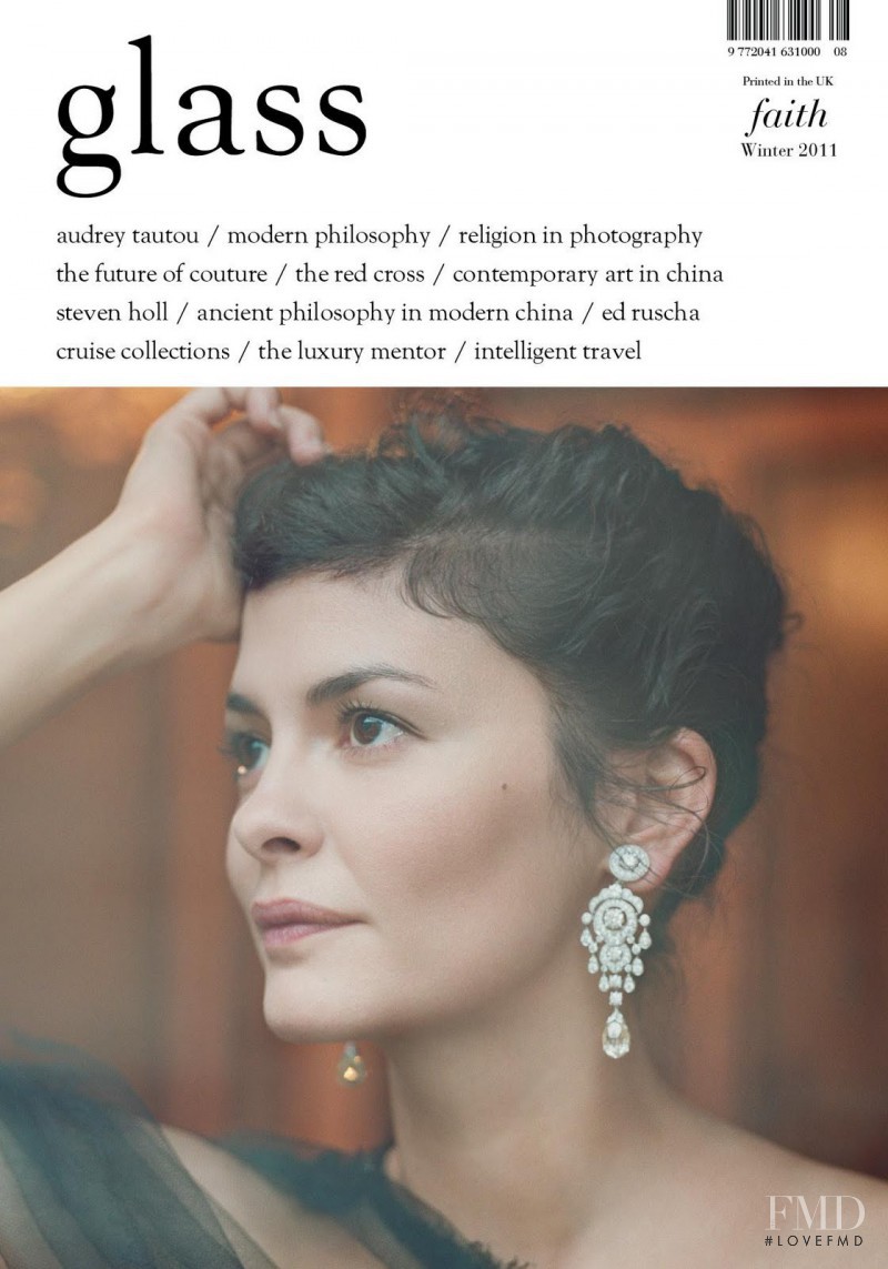 Audrey Tautou featured on the Glass UK cover from December 2011