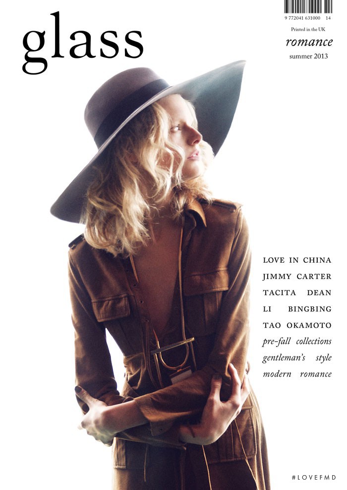 Hanne Gaby Odiele featured on the Glass UK cover from June 2013