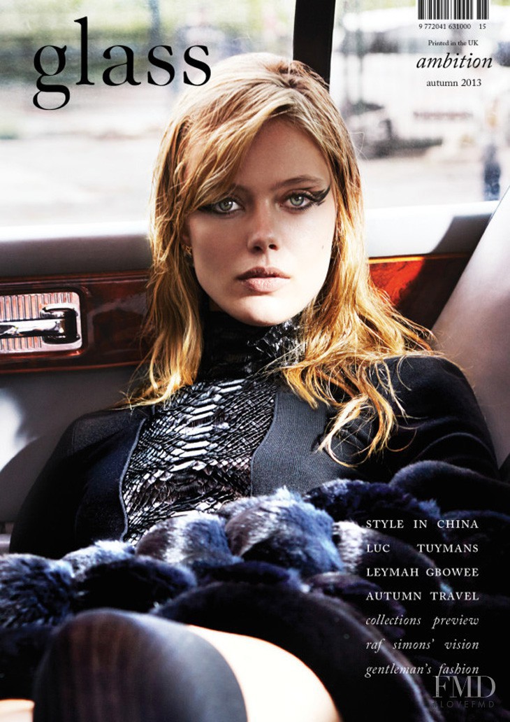 Frida Gustavsson featured on the Glass UK cover from September 2013