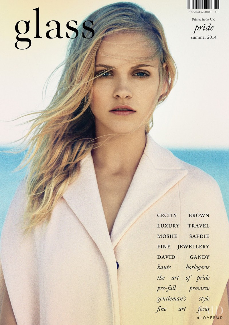Ginta Lapina featured on the Glass UK cover from June 2014