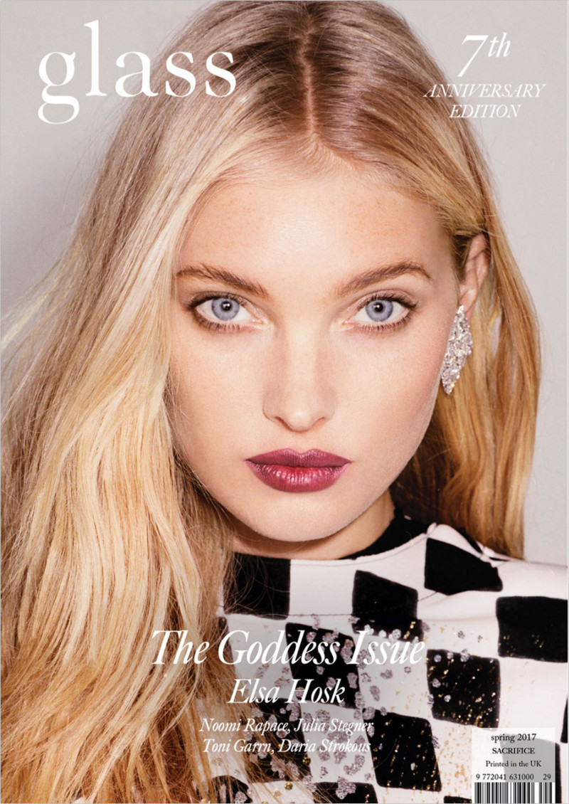 Elsa Hosk featured on the Glass UK cover from February 2017