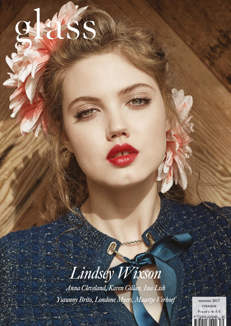Lindsey Wixson featured on the Glass UK cover from June 2017