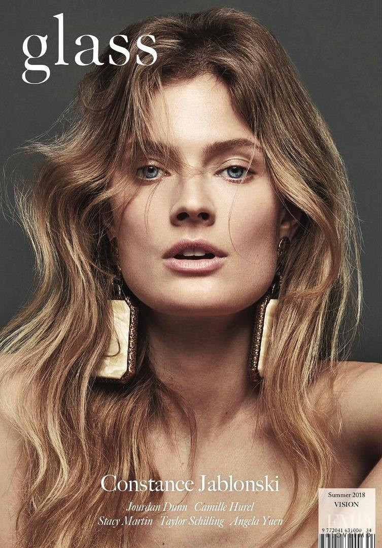 Constance Jablonski featured on the Glass UK cover from June 2018