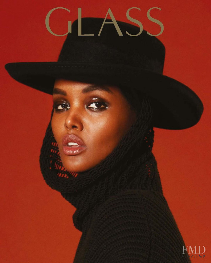 Halima Aden featured on the Glass UK cover from December 2019