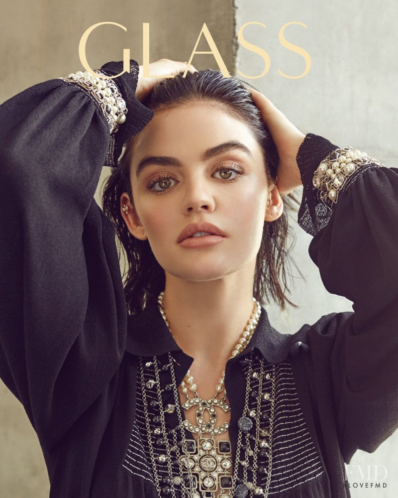 Lucy Hale featured on the Glass UK cover from March 2020