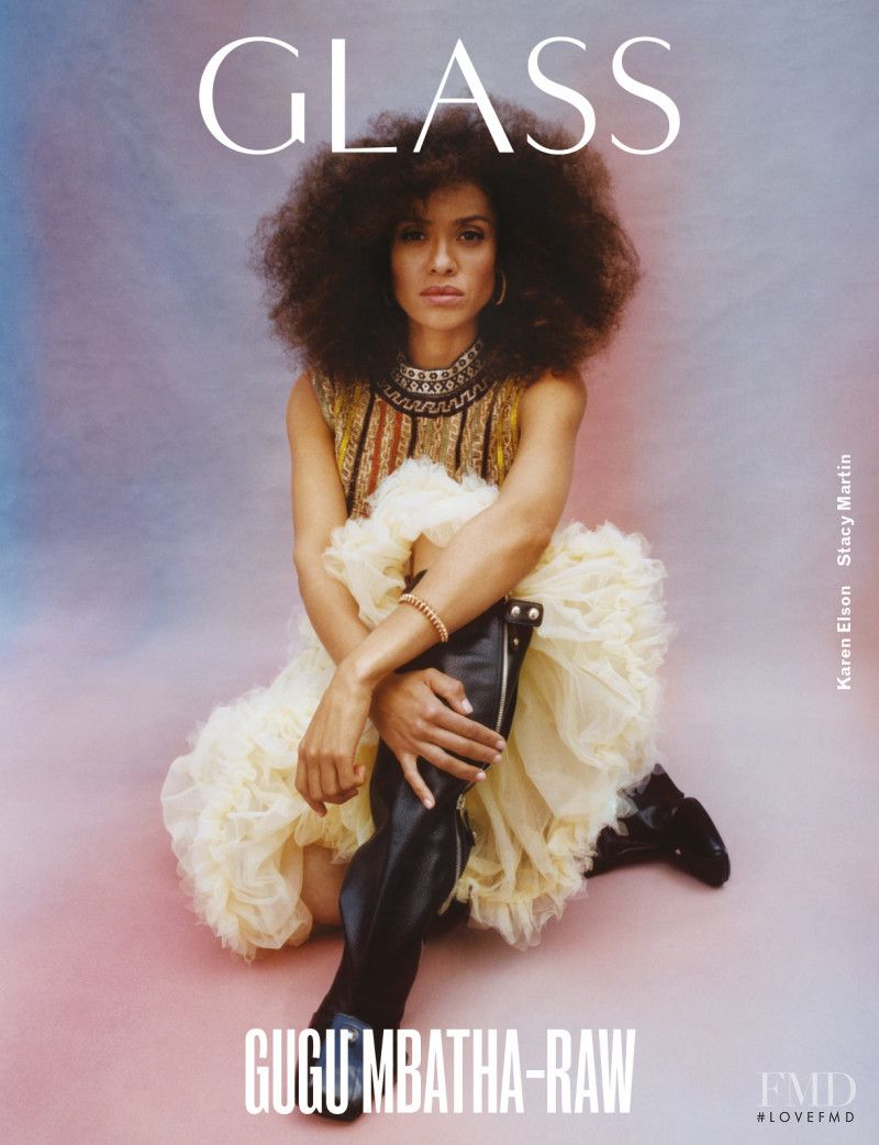 Gugu Mbatha-Raw featured on the Glass UK cover from December 2021