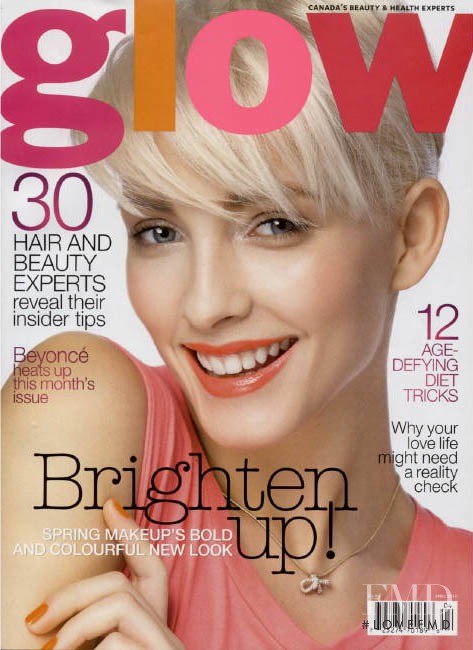Justine Paquette featured on the Glow cover from May 2010