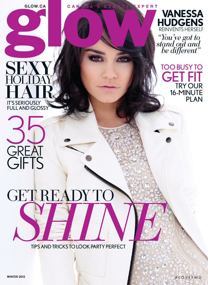 Vanessa Hudgens featured on the Glow cover from December 2012