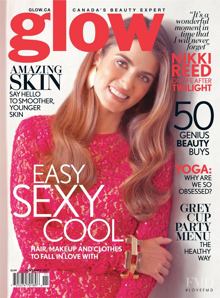 Nikki Reed featured on the Glow cover from November 2012