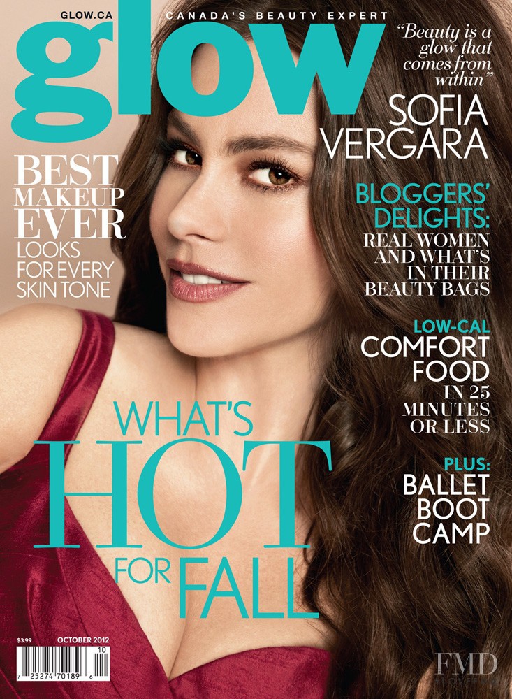 Sofia Vergara featured on the Glow cover from October 2012