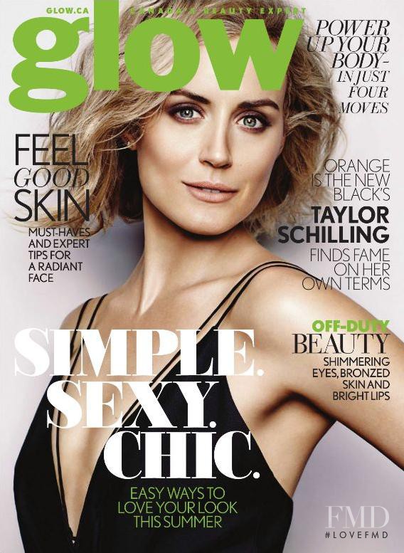 Taylor Schilling featured on the Glow cover from June 2014