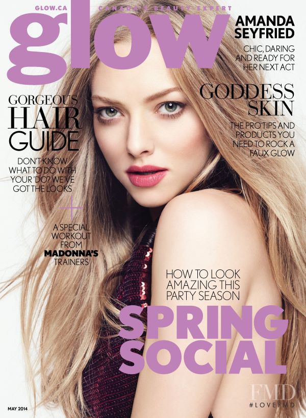 Amanda Seyfried featured on the Glow cover from May 2014