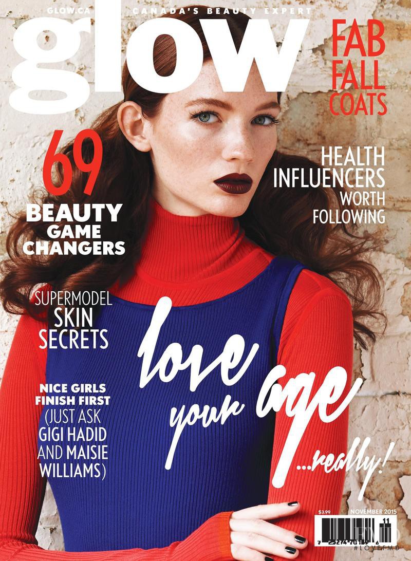 Kristin Zakala featured on the Glow cover from November 2015