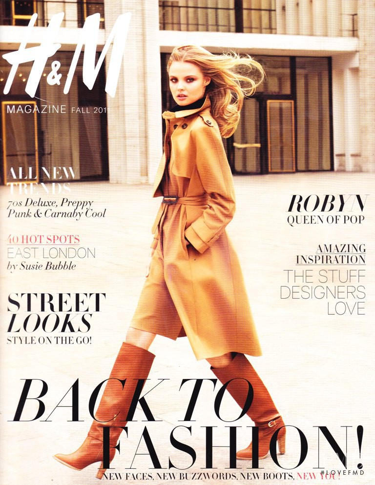 Magdalena Frackowiak featured on the H&M Magazine cover from September 2011