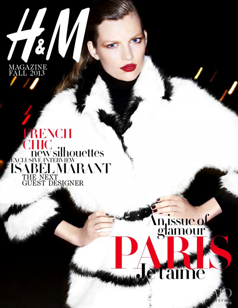 Bette Franke featured on the H&M Magazine cover from September 2013