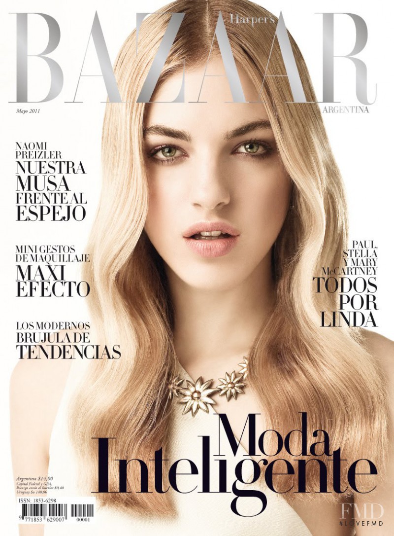 Naomi Preizler featured on the Harper\'s Bazaar Argentina cover from May 2011