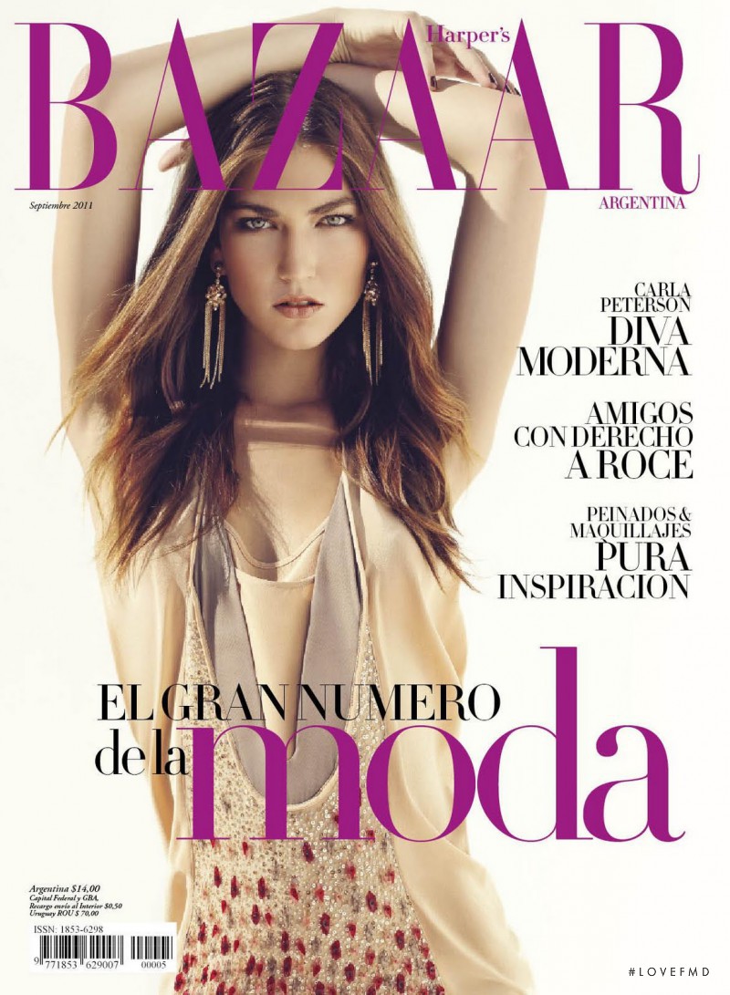Tallulah Morton Roots featured on the Harper\'s Bazaar Argentina cover from September 2011