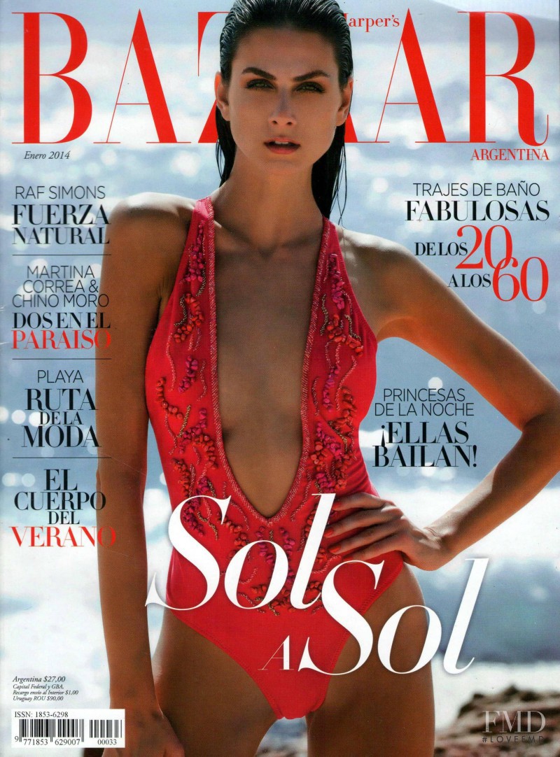  featured on the Harper\'s Bazaar Argentina cover from January 2014