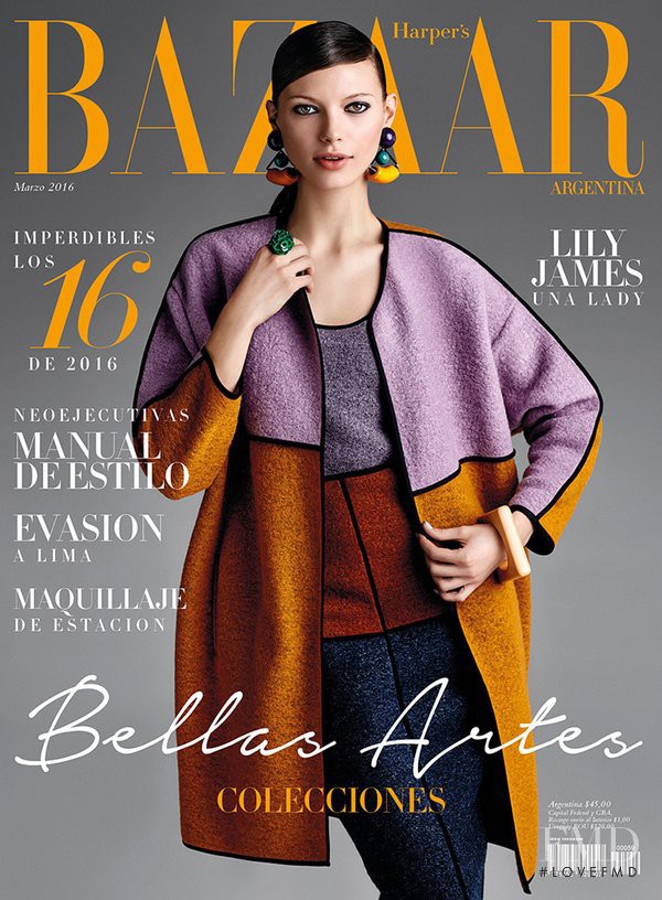  featured on the Harper\'s Bazaar Argentina cover from March 2016