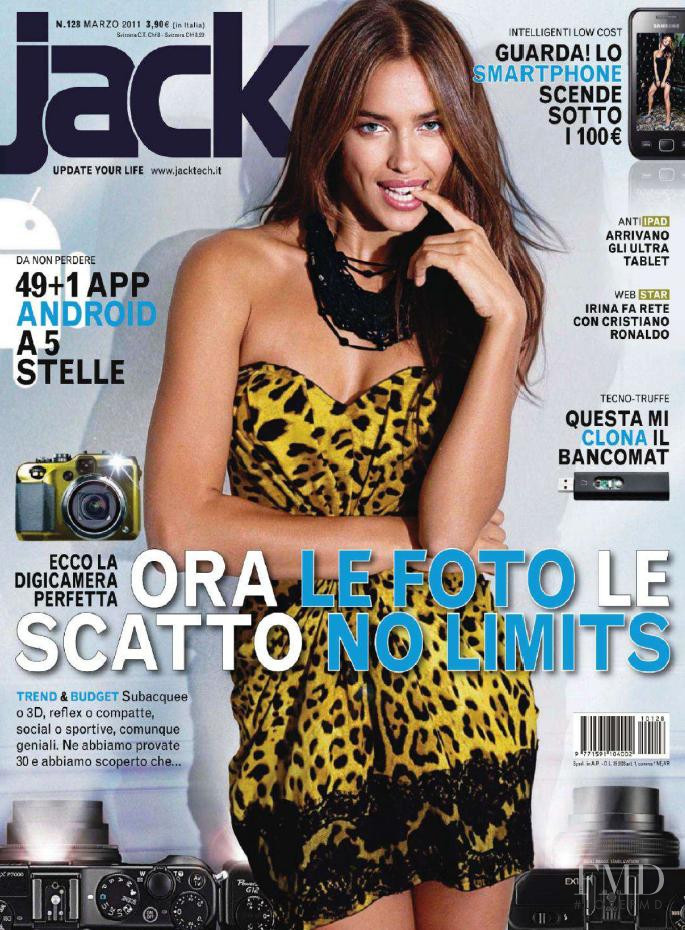 Irina Shayk featured on the Jack Magazine cover from March 2011