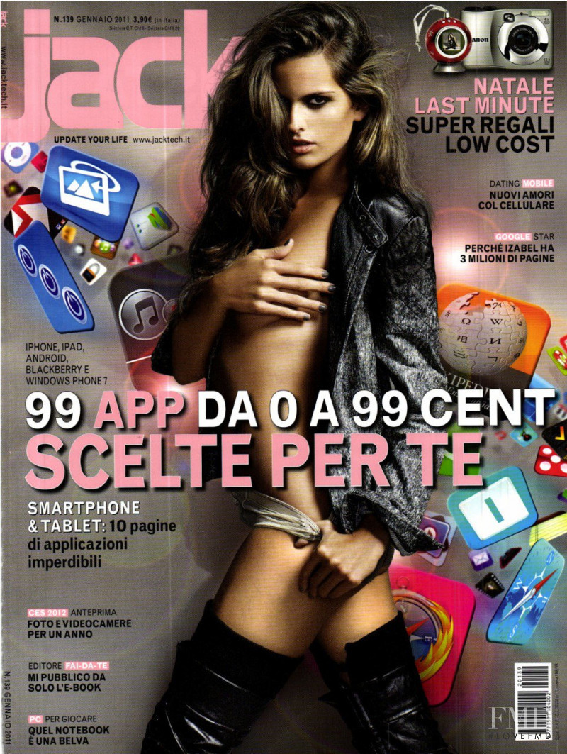 Izabel Goulart featured on the Jack Magazine cover from January 2012