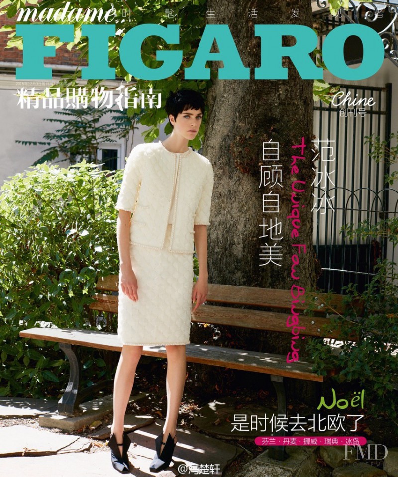 Hedvig Palm featured on the Madame Figaro China cover from December 2015