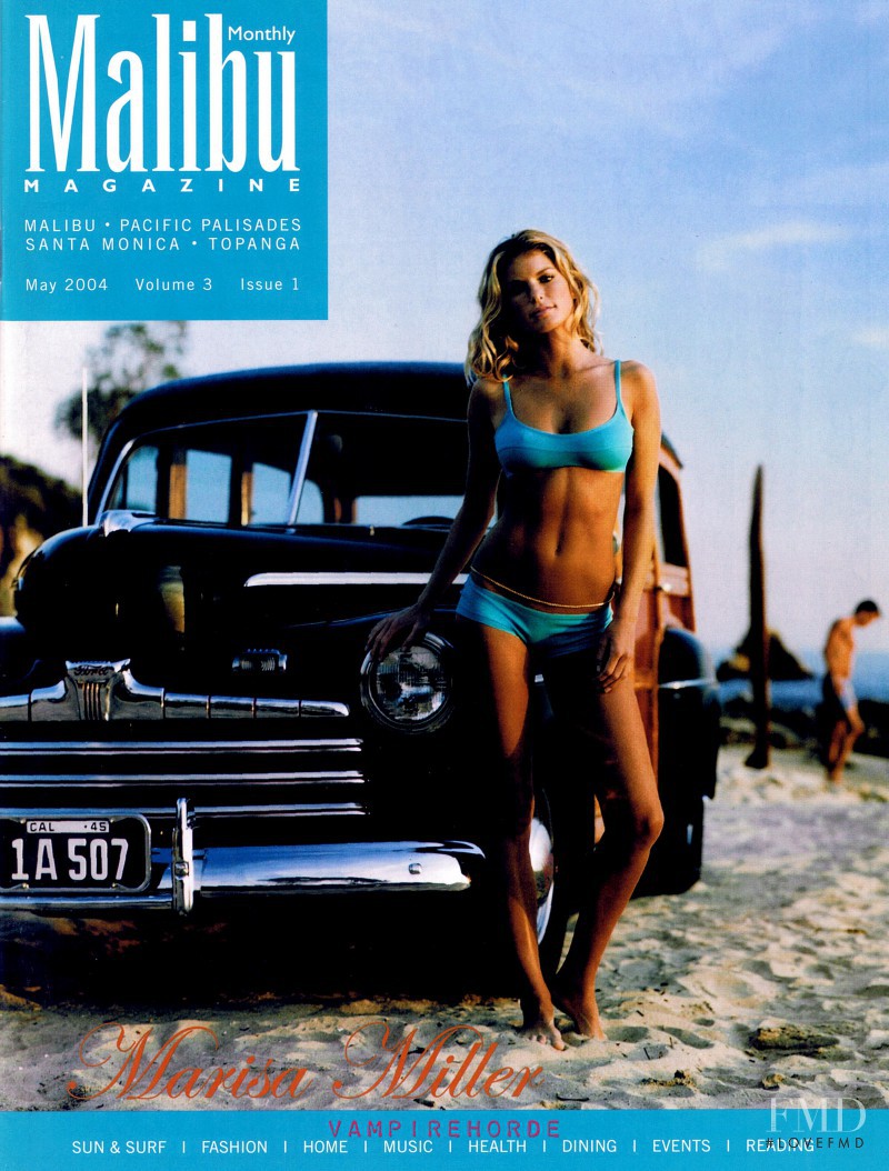 Marisa Miller featured on the Malibu Magazine cover from May 2004