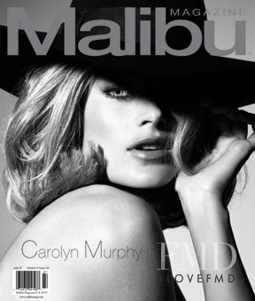 Carolyn Murphy featured on the Malibu Magazine cover from June 2007