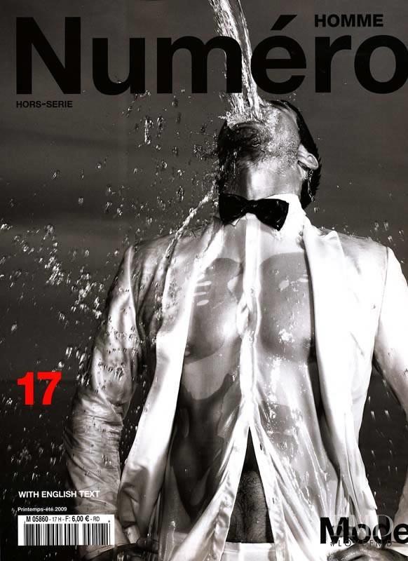 Albert Reed featured on the Numéro Homme cover from March 2009